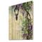 Designart - Lilac Lantern Vintage Impression - Traditional Print on Natural Pine Wood